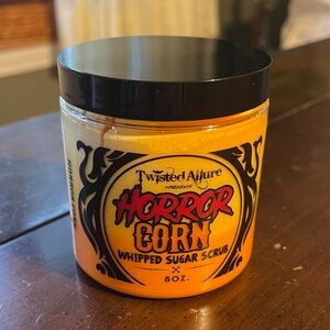 Twisted Allure Horror Corn Whipped Sugar Scrub - orange candy corn cake